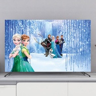 Custom pattern modern New Style High-End tv cover Cloth  lace  smart tv dust flat screen monitor protection hanging desktop LCD animation /24 32 37 43 47 50 52 55 60 65 75 80inch online celebrity10264