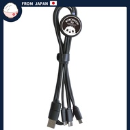 Grand Cinq Monchhichi 50th Anniversary Flash Multi-Charging Cable [Anniversary Face] Lighting Micro-