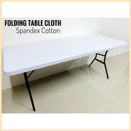 Folding Table Cloth 4ft & 6ft. Lifetime Table Cloth Spandex Table Cloth ✸ ⊕