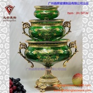 Uzbekistan Living Room Light Luxury Glass Coffee Table Gift Pastry Plate Fruit Plate Decoration Wedd