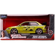 Fast & Furious 1:24 Brian's Mitsubishi Lancer Evolution VII Die-cast Car, Toys for Kids and Adults, 