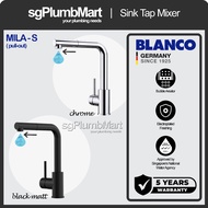 Blanco x sgPlumbMart Mila-S (Chrome/Black Matt) Pull-Out Kitchen Sink Mixer Tap with Pull Out Spray