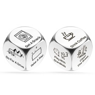 Hot Stainless Steel Decision-Making Dice Couple Dating Night Event Decision Dice