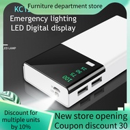 KC12 Mini Portable Charger Power Bank with 3 Input & Dual Output LED Display High Capacity Power Ban