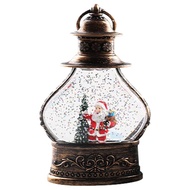 Christmas Snow Globe Lantern Led Lighted Christmas Scene Snow Globe Lantern Ornament Snow Globe Lantern Santa Claus Snowman Design Holiday Snow Globe Lantern Christmas Scene Lighted Snow eco friendly