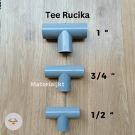 Rucika Pralon Pipe Connection TEE 1/2 3/4 1 Inch / TEE / CONNECTION TEE / PIPE CONNECTION TEE / PIPE