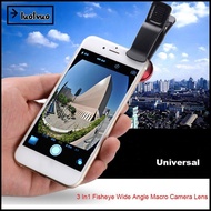 LUOLVUO Camera Lens Kit Universal Zoom Phone Lens Clip On Fish Eye for Smart Phone