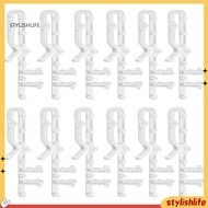 [stylishlife]  No Drilling Blind Clips Window Blind Clips Plastic Valance Clips for Blinds Hidden De