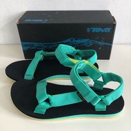 美國 女生 TEVA涼鞋 運動涼鞋 Original Universal 尺寸US9（緹花織帶涼鞋-水綠黃）