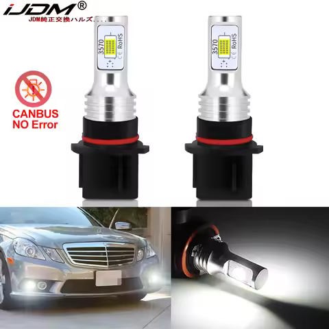 2pcs CANbus SH23W P13W LED Bulbs For Fog Lights or Daytime Lamps Replacement For Mercedes-Benz E350 