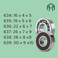 Bearings (bearings) code 634, 635, 636, 637, 638, 639 SKF brand by quantity