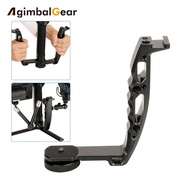 Gimbal Accessories L Bracke For DJI Ronin S Crane 2 V2 Plus Feiyu AK2000 AK4000 DSLR Gimbal Stabilizer Grip With 1/4 Hot Shoe