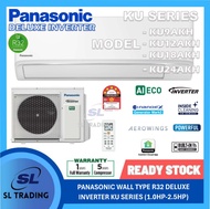 [WEST MSIA] PANASONIC KU SERIES (DELUXE INVERTER) R32 AIRCOND WITH BUILD-IN WI-FI (1.0hp, 1.5hp, 2.0