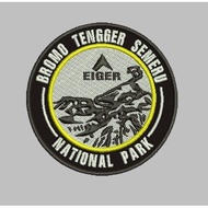 EIGER ADVENTURE PATCH EMBROIDERY LOGO BROMO TENGER SEMERU NATIONAL PARK EMBROIDERY COMPUTEREiger | A