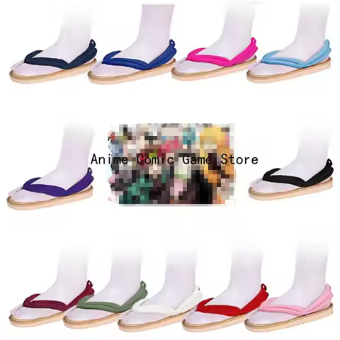 Kamado Tanjirō Nezuko Agatsuma Zenitsu Kanroji Mitsuri Tokitou Muichirou Cosplay Shoes Kimono Flip-f