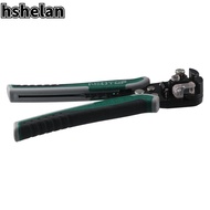HSHELAN Wire Stripper, High Carbon Steel 4-in-1 Crimping Tool, Universal Green Wiring Tools Cable