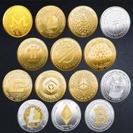 In Stock Cryptocurrency Memorial Coins - BTC XRP ADA ETH NSO NANO IOTA ANKR Collection（随机发货）