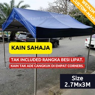 [Kain sahaja] WeiKim Custom-made PVC A-shape size 2.7Mx3M Tanpa Rangka. Sesuai utk A-Shape Gazebo je