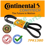 Continental Contitech Ribstar Rib Serpentine Fan Belt 7PK1380 (7PK1378) Special Size Saiz Smart FORT