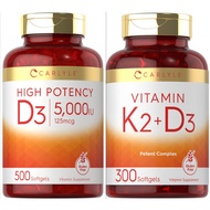 Carlyle 5000 IU 500 Softgels / Vitamin K2 + D3 300 Softgels