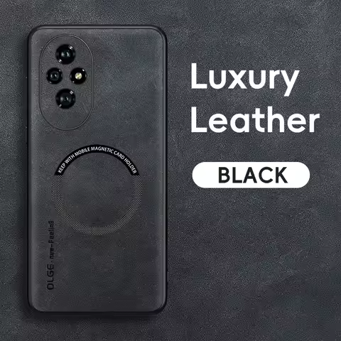 Magnetic Retro Leather Soft Case For Honor 200 Pro Honor200 Pro 5G Wireless Charging Phone Case Cove