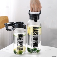Portable Glass Water Bottle Large Capacity Gym Sport Drinking Water Bottle 1L/1.5L Transparent Bottl