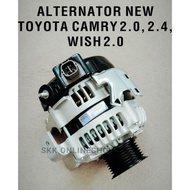 ALTERNATOR NEW TOYOTA CAMRY 2.0, 2.4, WISH 2.0 ZNE10 4PIN 85AMP (7PK)