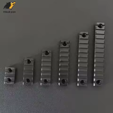 Multi-Slot Option M-LOK to Picatinny Rail (3/5/7/9/11/13 Slots) - 21mm Tactical Extension Rail Segme