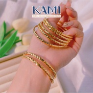 Ximen mẫu mới vòng tay cặp khoá lưỡi gà hoạ tiết kim cương khắc ký hiệu Kami
