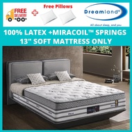 DREAMLAND CHIRO AMETHYST SENSOTIC (13-Inches) 100% LATEX+MIRACOIL™ SPRINGS MATTRESS (Free Delivery +