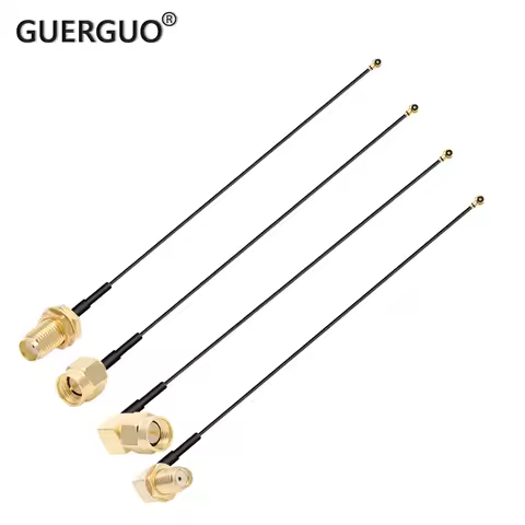 2PCS MHF RF1.13MM Cable MHF4 to SMA Pigtail RP SMA Male to U.fl MHF1 MHF4 Female Jack Adapter WIFI A