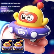 🔥Baby Press & Go Car Toy with Changing Face Whistle UFO Inertia Power for Boys Girls 1-3 Years Old I