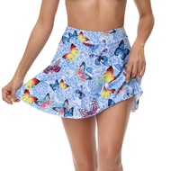 cod Printed Butterfly Beach Skirt 2025 Beachwear Swim Pants Bathing Suit Women Swimwear Women Swimsu