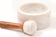 Marble and Wood Mortar &amp; Pestle by Verve CULTURE