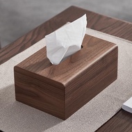 [48H Shipping] North American Black Walnut Solid Wood Magnetic Tissue Box for Living Room and Hotel,
