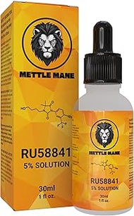 Mettle Mane - RU58841 5% Solution (50mg/ml) - DHT Blocker Hair Serum - 30ml Bottle