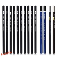 TWINKLE1 12Pcs Sketch Pencils Art Stationery Soft Charcoal School Supplies 7B 8B 10B 3B 4B 5B 6B Bla
