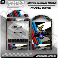 Stiker Sangkar Kotak Model Kipas Sticker Dekal Ebod Radja Company Indonesia RCI Kosan JP 01