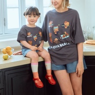 [cream] Korean Parent-Child Wear Summer Tanned Hello Kitty Short-Sleeved Top 26 Children's