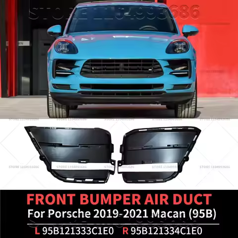 For 2019-2021 Porsche Macan (95B) Front Bumper Air Duct Left and Right OEM 95B121333C1E0 95B121334C1