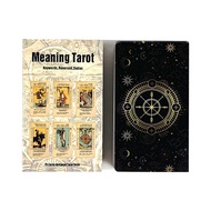 Tarot Cards With Meaning On Them Beginner Tarot Keyword Antiqued Tarot Deck Learn78 Cards Fortune Di