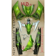 LC135 (V2)(V3)(V4) HLD COVERSET - JUPITER MX 11 ( LGM6 ) GREEN HIJAU
