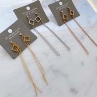 Square squid leg long drop surgical earrings eps6638