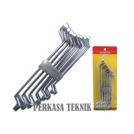 100% ORIGINAL. Kenmaster 8-piece Ring Spanner Set 6-22 mm Ring Spanner