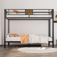 Upper Lower Bed Iron Frame Bed Raised Bed Sheet Upper Layer Rental House Space-Saving Small Apartmen