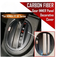 Honda Jazz/Fit GE GE6 GE8 2008-2014 Gear Shift Panel Cover Inner Carbon Fiber Trim Car Accessories