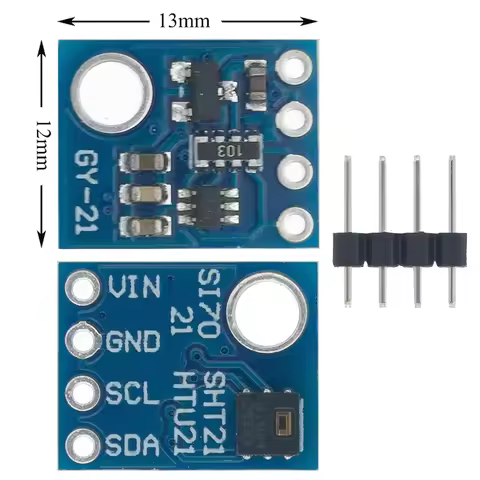Humidity Sensor with I2C IIC Interface Si7021 Industrial High Precision GY-21 Temperature Sensor Mod