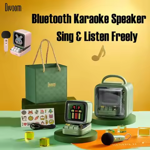 Divoom Ditoo Pro Retro Pixel Bluetooth Speaker Alarm Clock DIY LED Girl's Ideal Birthday Gift All-in