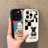 Luxury R-Robot Bears Silicone Cases For iPhone 17 Pro AIR 17 Pro Max Soft Shockproof Cover