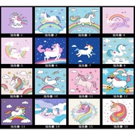 [READY STOCK] 20CM X 20CM DIY CANVAS PAINTING BY NUMBERS (UNICORN)数字油画